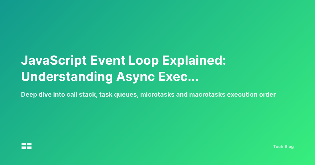 JavaScript Event Loop Explained: Understanding Async Execution