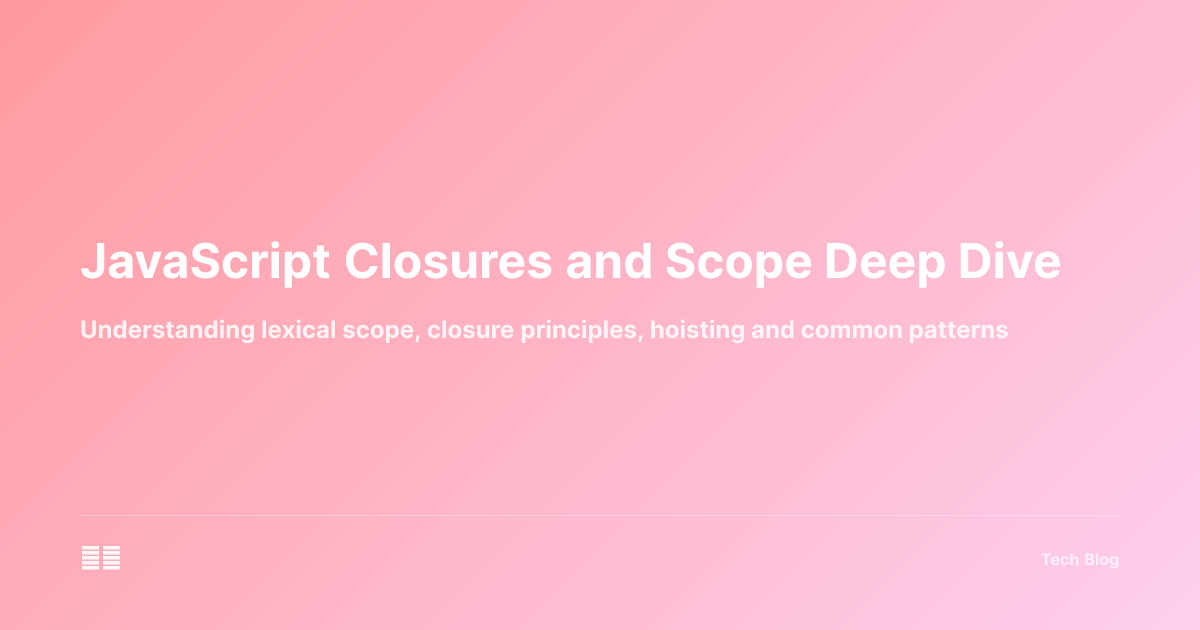 JavaScript Closures and Scope Deep Dive